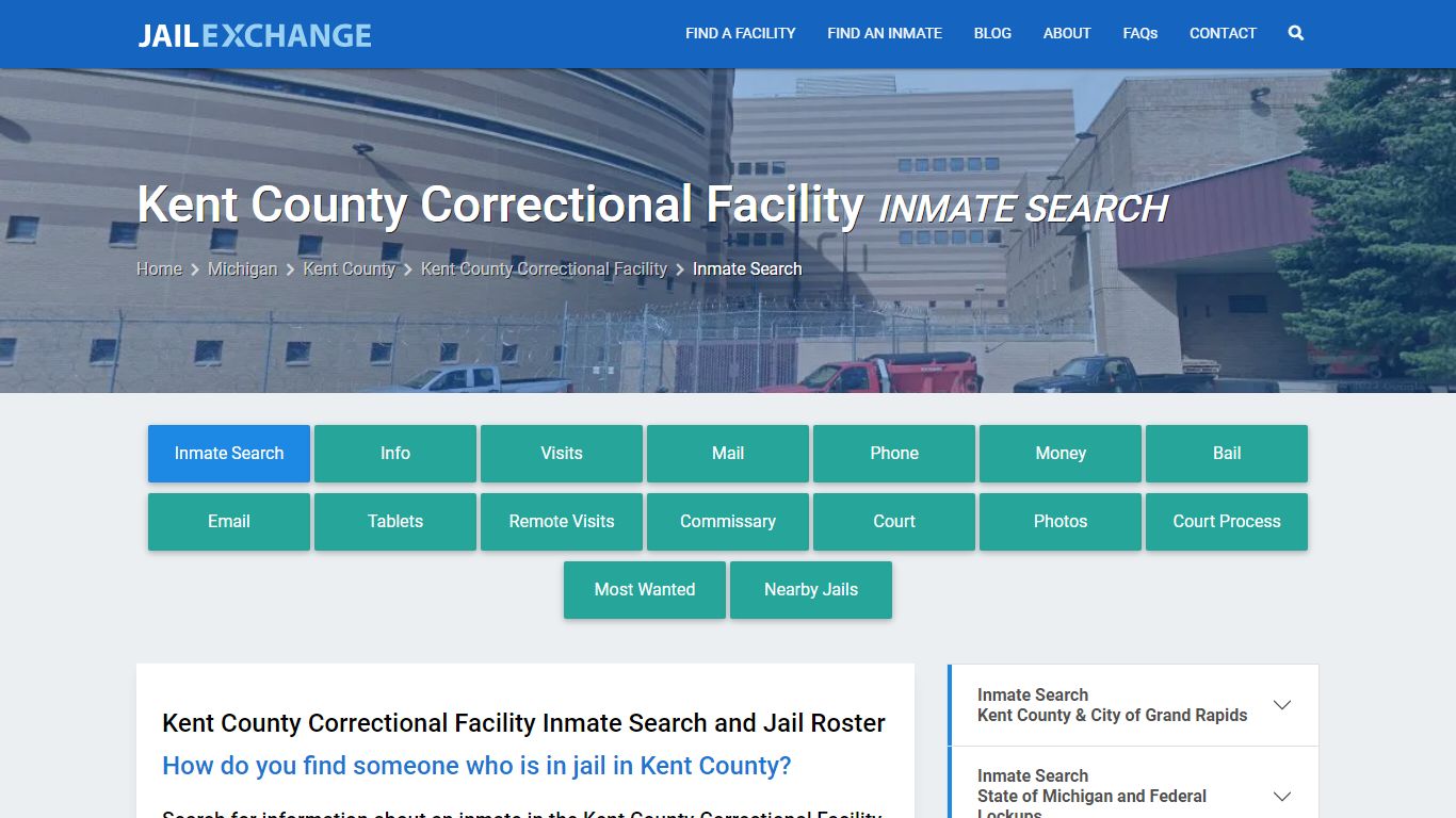 Kent County Correctional Facility Inmate Search - Jail Exchange